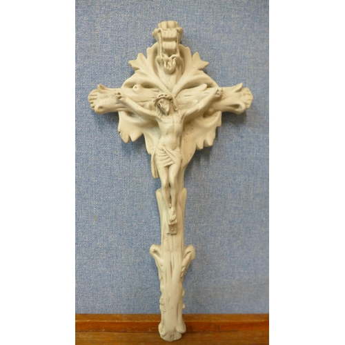 284 - A French chalk crucifix