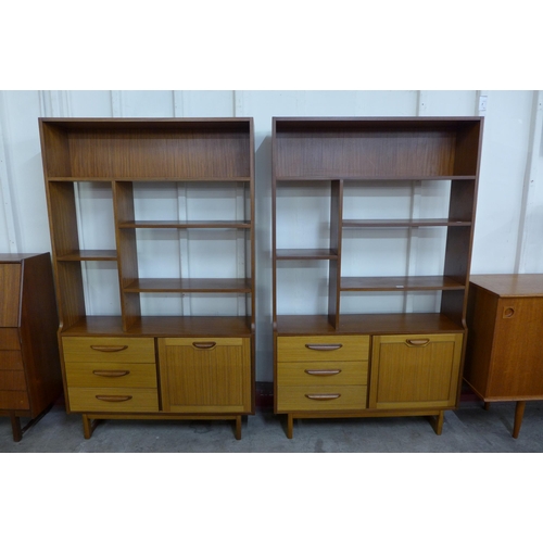 33 - A pair of Stonehill Stateroom teak room dividers