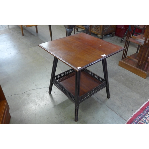 48 - A late Victorian James Shoolbred mahogany occasional table