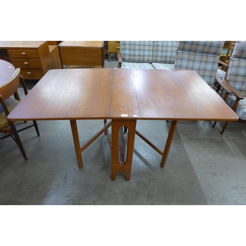 6 - A Jentique teak drop-leaf table