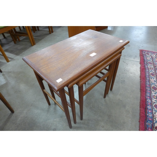 8 - A Danish teak nest of tables