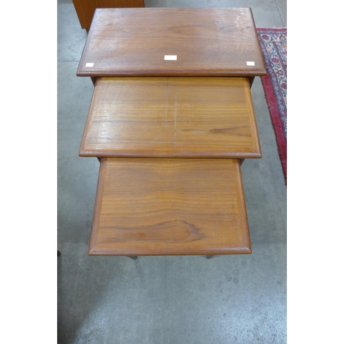 8 - A Danish teak nest of tables