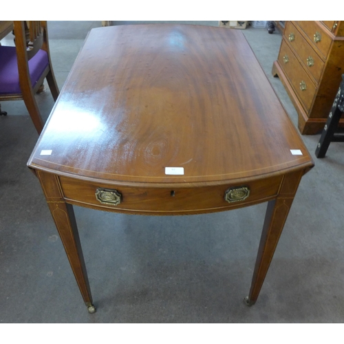 97 - A George IV inlaid mahogany Pembroke table