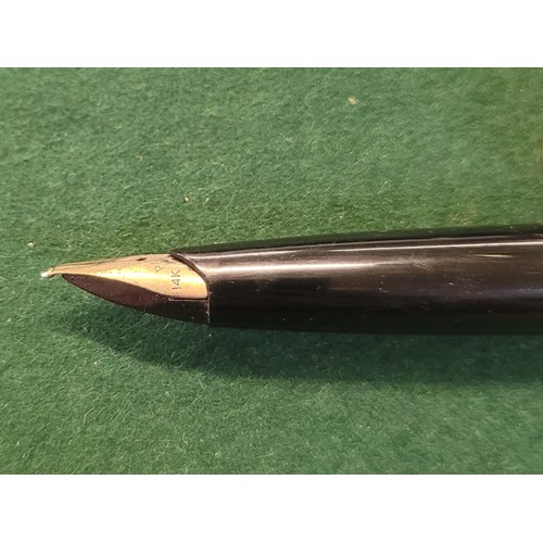 916 - A Parker ink pen with 14ct gold 'ducks foot' nib and a Parker 51 pen