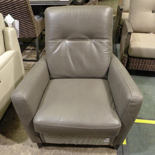 3005 - Natuzzi Leather Pushback Recliner, original RRP £624.99 + VAT (297-4) *This lot is subject to VAT