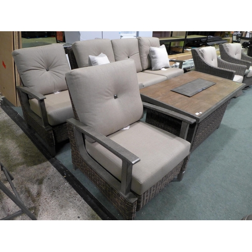 3006 - Agio Brentwood 4 Piece Fire Deep Seating Set, original RRP £2416.66 + VAT (297-12) *This lot is subj... 