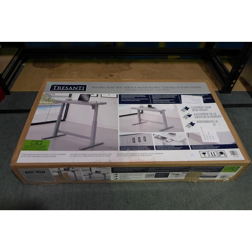 3029 - Tresanti Tech Height Adjustable White Power Desk, original RRP £266.66 + VAT (297-18) *This lot is s... 