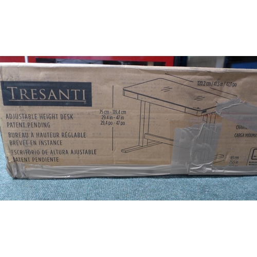 3029 - Tresanti Tech Height Adjustable White Power Desk, original RRP £266.66 + VAT (297-18) *This lot is s... 