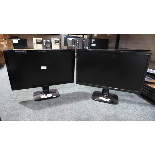 3058 - Two Acer LCD Monitors (model: KA220HQ) * this lot is subject to VAT