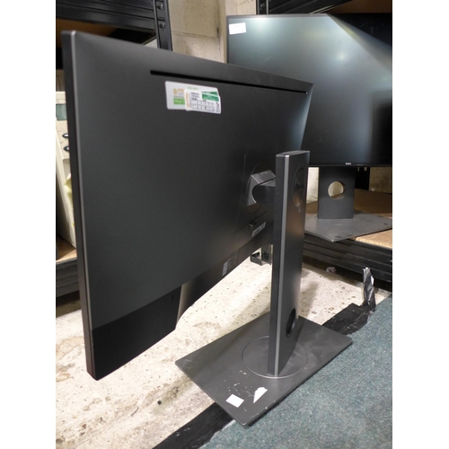 3062 - Two Dell Flat Panel Computer Monitors on Adjustable Swivel Stands * this lot is subject to VAT