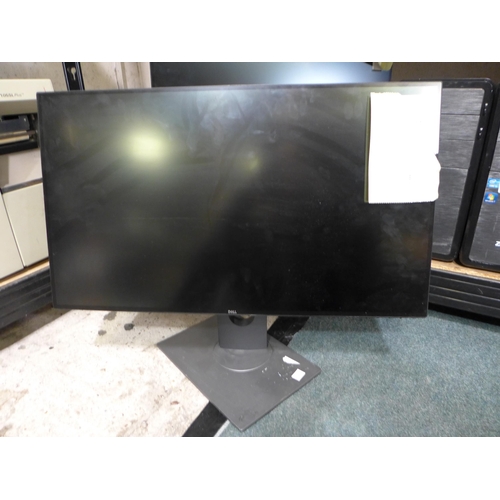 3062 - Two Dell Flat Panel Computer Monitors on Adjustable Swivel Stands * this lot is subject to VAT