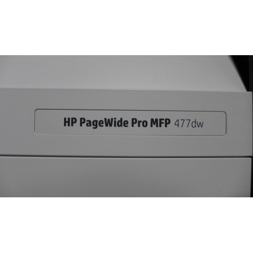 3063 - Three HP Pagewide Pro MFP 477dw Printer/Copier/Scanners * this lot is subject to VAT