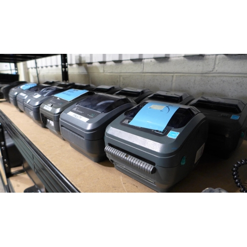 3074 - 16 Zebra mini label printers - (Models GK420D & ZD421) * this lot is subject to VAT