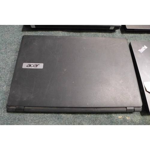 3075 - 4 Laptops - 3 Lenovo Think Pads & Acer Aspire - (No HDD's) - (Models E550/E590 & E15) - (Model: MS23... 