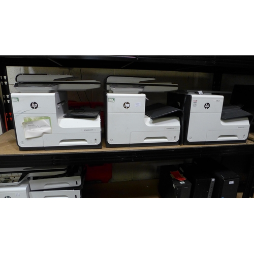 3078 - 4 HP Pagewide Pro MFP 477W printer/copier/scanners * this lot is subject to VAT