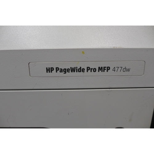 3078 - 4 HP Pagewide Pro MFP 477W printer/copier/scanners * this lot is subject to VAT