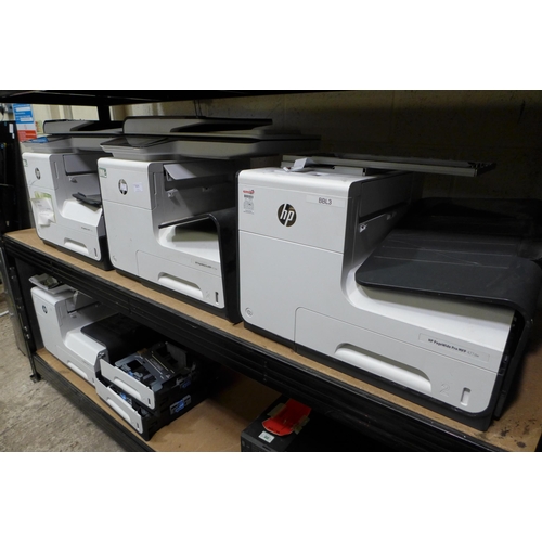 3078 - 4 HP Pagewide Pro MFP 477W printer/copier/scanners * this lot is subject to VAT