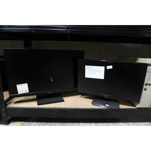 3083 - 2 iiyama computer monitors with stands - 22