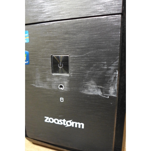 3084 - 3 Computer towers - 2 Zoostorm & 1 HP Prodesk * this lot is subject to VAT