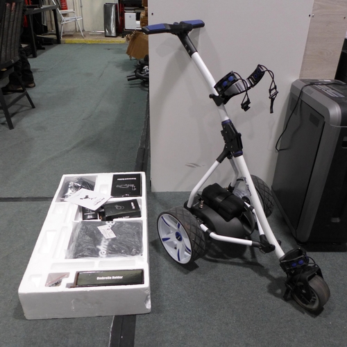 3092 - Ben Sayers Digital Electric Golf Trolley with Battery, Charger & Cover