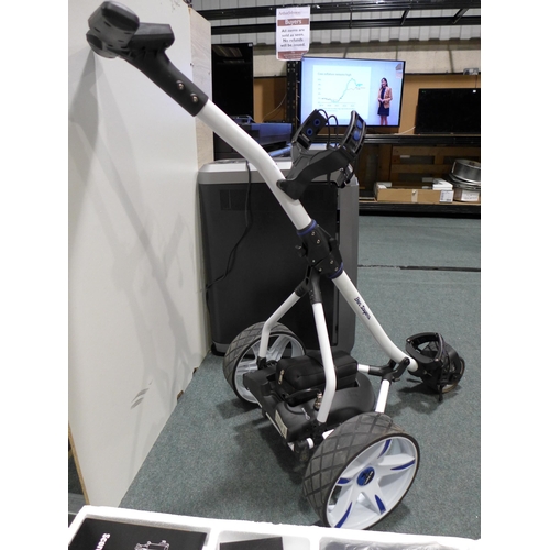 3092 - Ben Sayers Digital Electric Golf Trolley with Battery, Charger & Cover