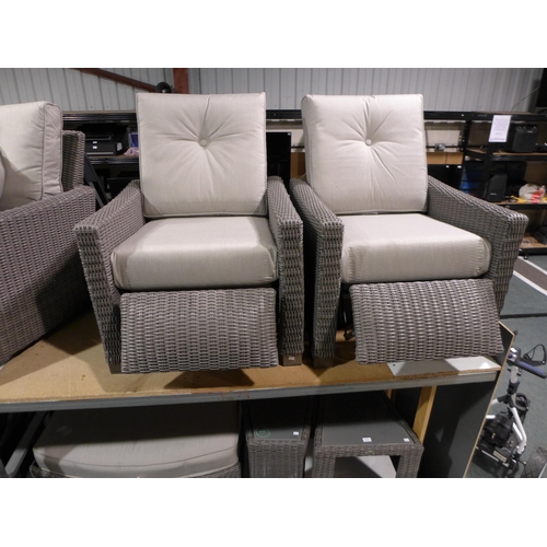 3093 - Steven Point 6 piece Wicker Theatre Set, original RRP £2166.66 + VAT (297-3) *This lot is subject to... 