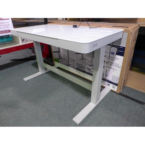 3029 - Tresanti Tech Height Adjustable White Power Desk, original RRP £266.66 + VAT (297-18) *This lot is s... 