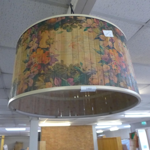 1460 - A bamboo ceiling light with tropical decoration