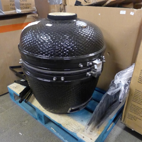 1548 - 24  Kamado Grill Black Inc Cover, original RRP £666.66 + VAT (4173-2) *This lot is subject to VAT