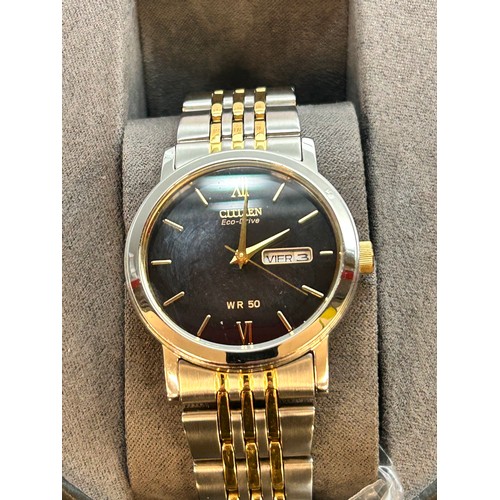 2110 - A Citizen G Eco Drive DD two tone wristwatch * this lot is subject to VAT