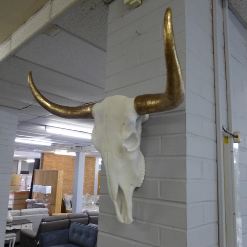 1426A - A decorative wall hanging Bison skull