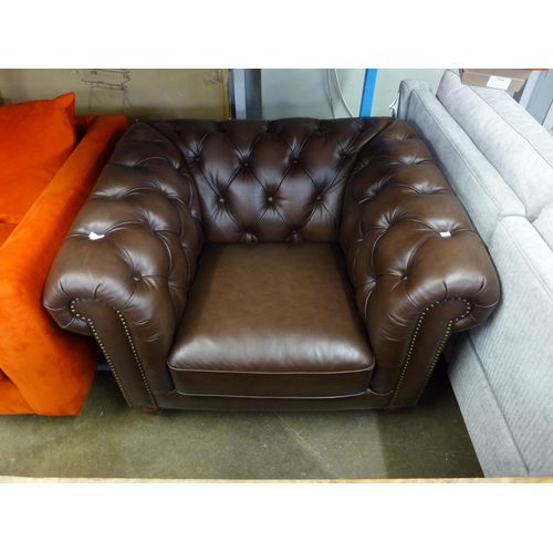 1493 - New Allington Chair Brownleather, original RRP £958.33 + VAT (4173-28) *This lot is subject to VAT