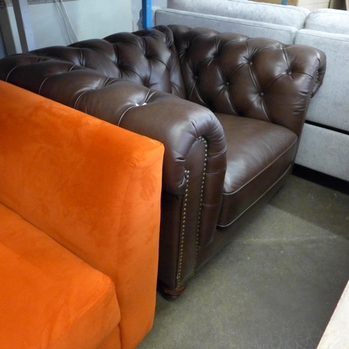 1493 - New Allington Chair Brownleather, original RRP £958.33 + VAT (4173-28) *This lot is subject to VAT