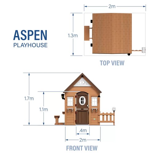 3015 - Byd Aspen Playhouse, original RRP £249.99 + VAT (297-14) *This lot is subject to VAT