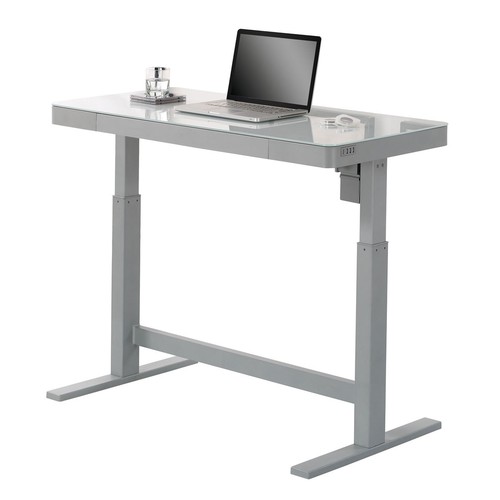 3029 - Tresanti Tech Height Adjustable White Power Desk, original RRP £266.66 + VAT (297-18) *This lot is s... 