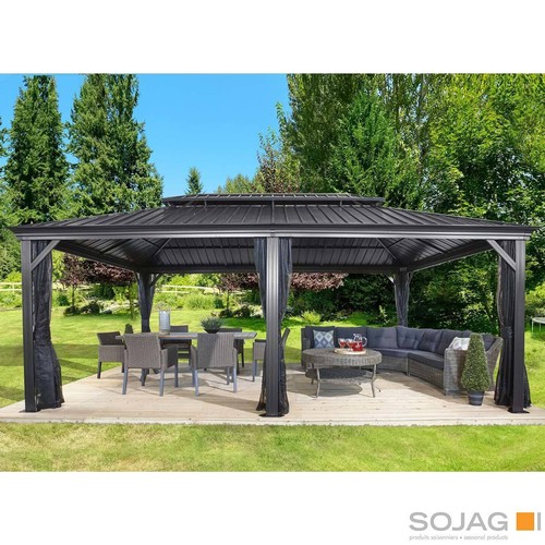 1541 - Sojag Messina 12 X 20  Sun Shelter With Galvanised roof, original RRP £1791.66 + VAT (4173-29) *This... 