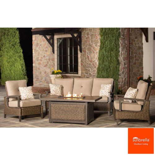 3006 - Agio Brentwood 4 Piece Fire Deep Seating Set, original RRP £2416.66 + VAT (297-12) *This lot is subj... 