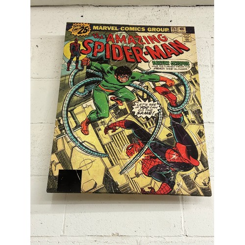 2055 - 4 Large comic book prints Marvel and DC