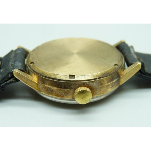 1123 - A gentleman's 9ct gold cased Verity automatic wristwatch