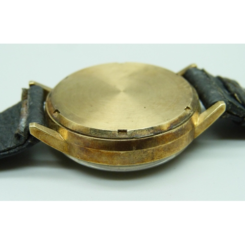 1123 - A gentleman's 9ct gold cased Verity automatic wristwatch