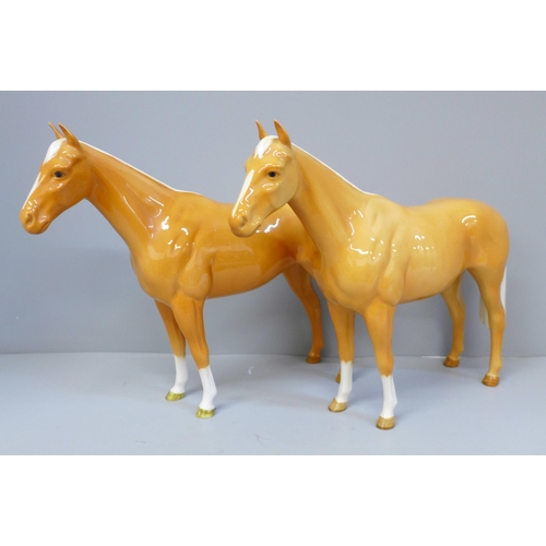 608 - Two Beswick horses