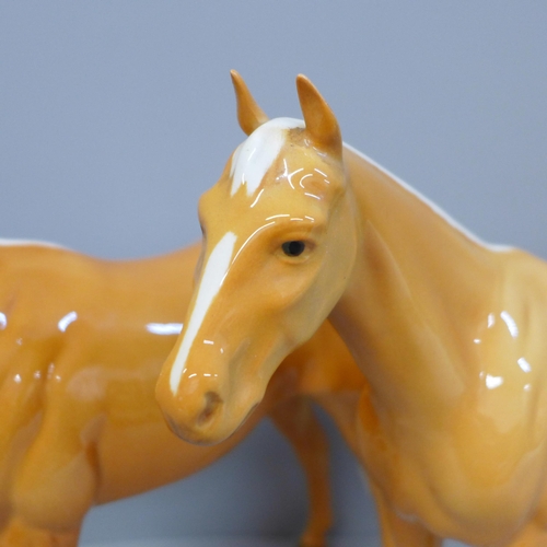 608 - Two Beswick horses