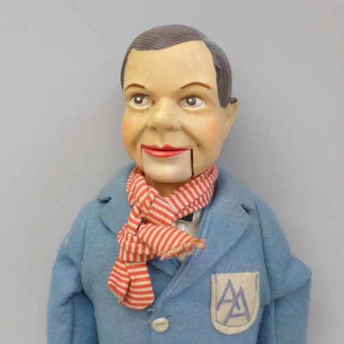 617 - An Archie Andrews dummy, 38cm