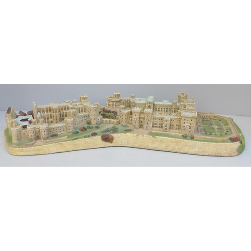 651 - A Danbury Mint model of Windsor Castle, 44cm wide