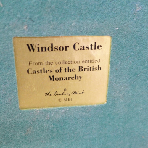 651 - A Danbury Mint model of Windsor Castle, 44cm wide