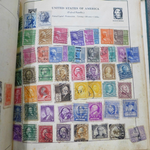 654 - World stamps in five albums