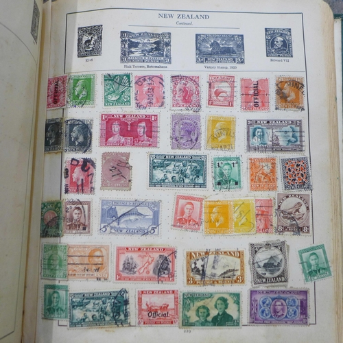 654 - World stamps in five albums