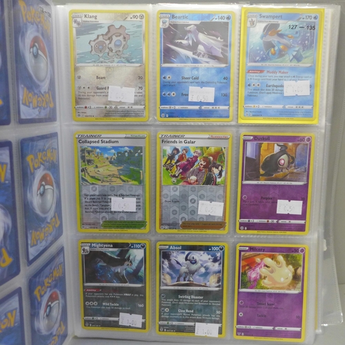 680 - 270 Holographic Pokemon cards in folder