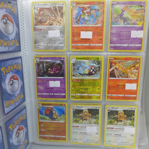 680 - 270 Holographic Pokemon cards in folder