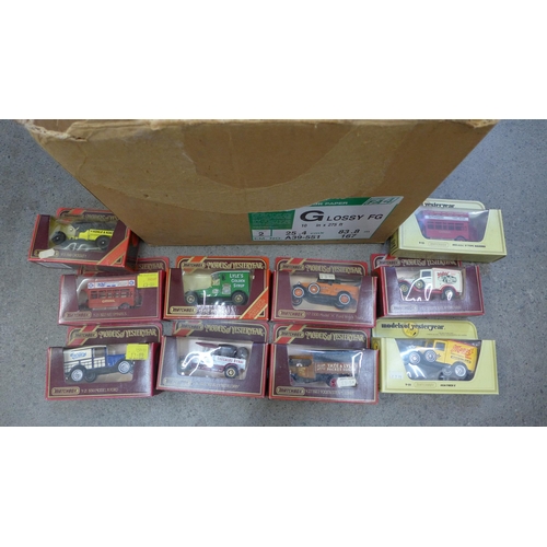 716 - A quantity of Matchbox and Lledo Days Gone model vehicles